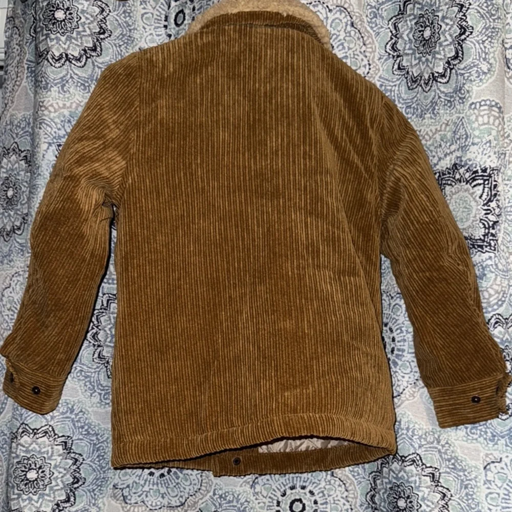 Toddler’s Brown Corduroy Jacket with Sherpa Collar - Picture 3 of 4